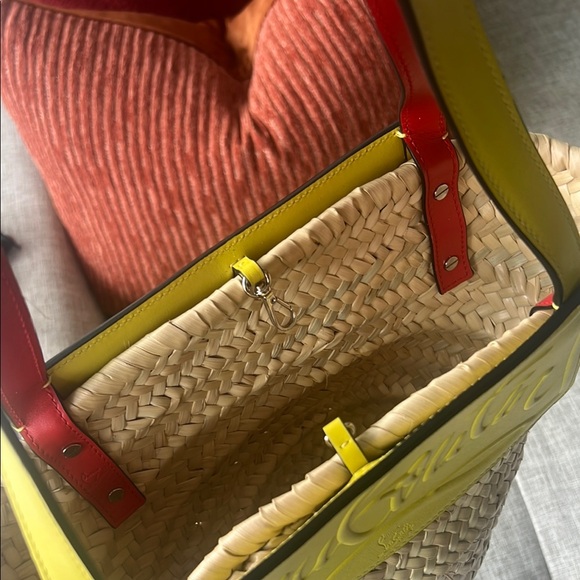 Christian Louboutin Yellow and Tan Tote Bag - Picture 6 of 7